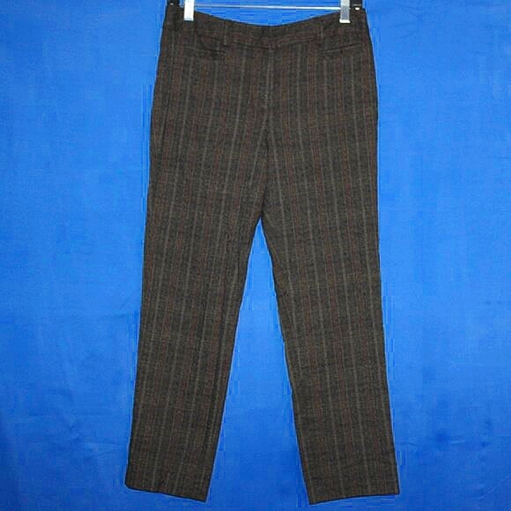 New Directions Plaid Dress Pants - Women's Size 6P - Brown & Gray - Classic Styl